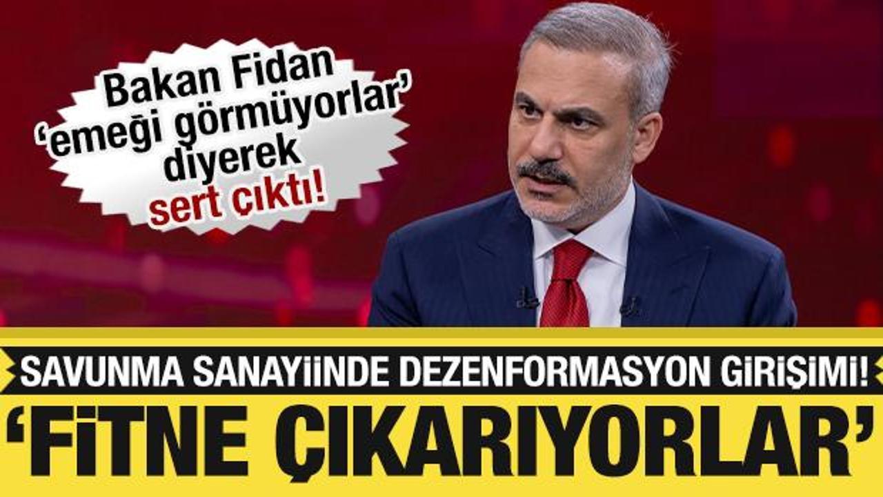 bakan fidan sert cikti savunmadaki emegi gormeyenler fitne cikariyor T4F131Ah