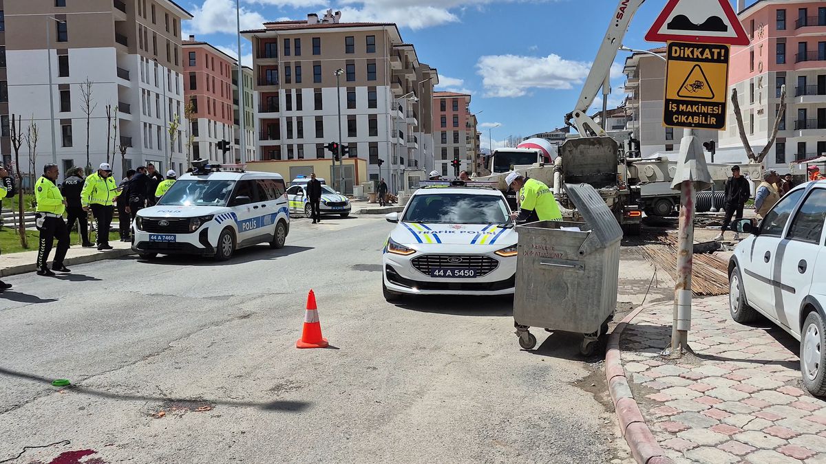 Malatya’da Beton Mikseriyle Meydana Gelen Kazada Bir Kadın Yaralandı